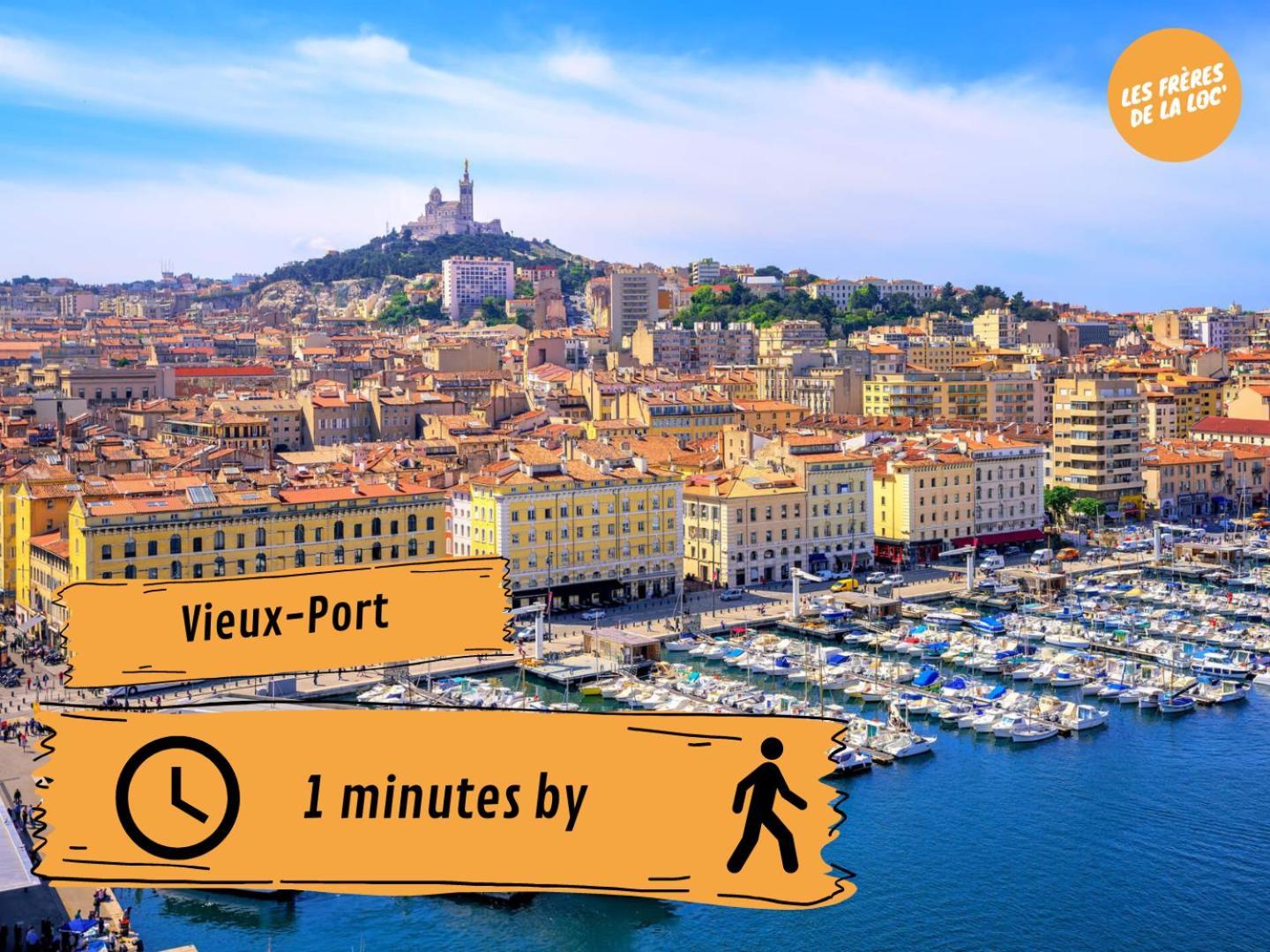 Charmant Appartement Au Vieux-Port - Climatisation - Les Freres De La Loc' 马赛 外观 照片